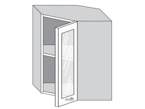 1.60.3у Шкаф настенный (h=720) угловой на 600мм со стекл. дверцей в Заречном - zarechnyj.магазин96.com | фото