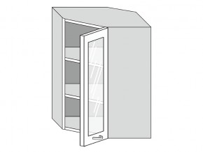 19.60.3у Шкаф настенный (h=913) угловой на 600мм со стекл. дверцей в Заречном - zarechnyj.магазин96.com | фото