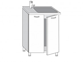 2.60.2мн Шкаф-стол на 600мм под накладную мойку с 2-мя дверцами в Заречном - zarechnyj.магазин96.com | фото