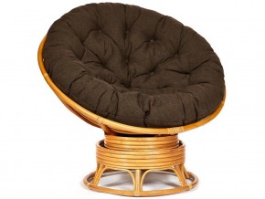 Кресло-качалка Papasan w 23/01 B с подушкой Honey, ткань Коричневый в Заречном - zarechnyj.магазин96.com | фото