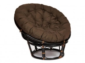 Кресло Papasan 23/01 W с подушкой Antique brown, ткань Коричневый в Заречном - zarechnyj.магазин96.com | фото