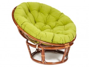 Кресло Papasan 23/01 W с подушкой Pecan, флок Олива в Заречном - zarechnyj.магазин96.com | фото