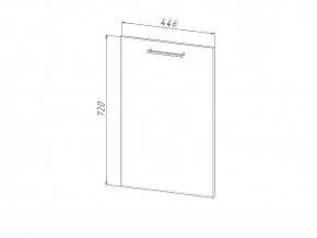 П 45 Комплект для посудомоечной машины 450 мм (цоколь + фасад) ЛДСП в Заречном - zarechnyj.магазин96.com | фото