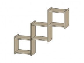 Полка Квадро ясень шимо светлый в Заречном - zarechnyj.магазин96.com | фото