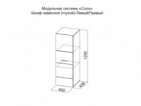 Шкаф навесной (глухой) Левый в Заречном - zarechnyj.магазин96.com | фото